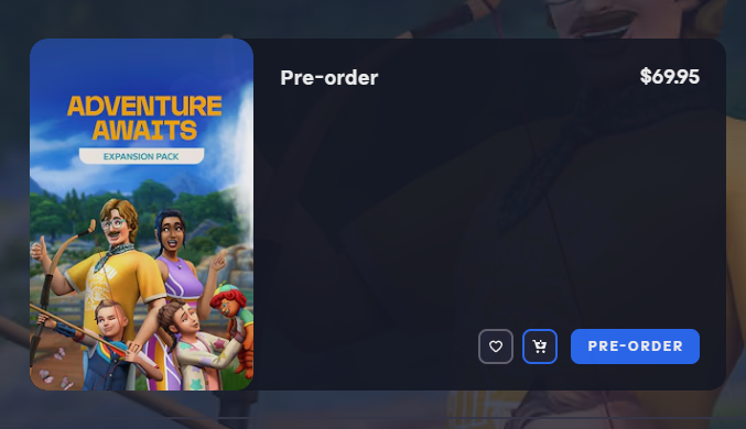 xosdr's tweet photo. OMG did they make the expansion packs more expensive? I haven't seen anything about it, but this price is insane!! https://t.co/L4UXX9rzVM