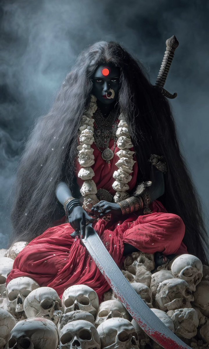 Maa Kalratri reminds us that destruction is the first step to rebirth ❤️‍🔥