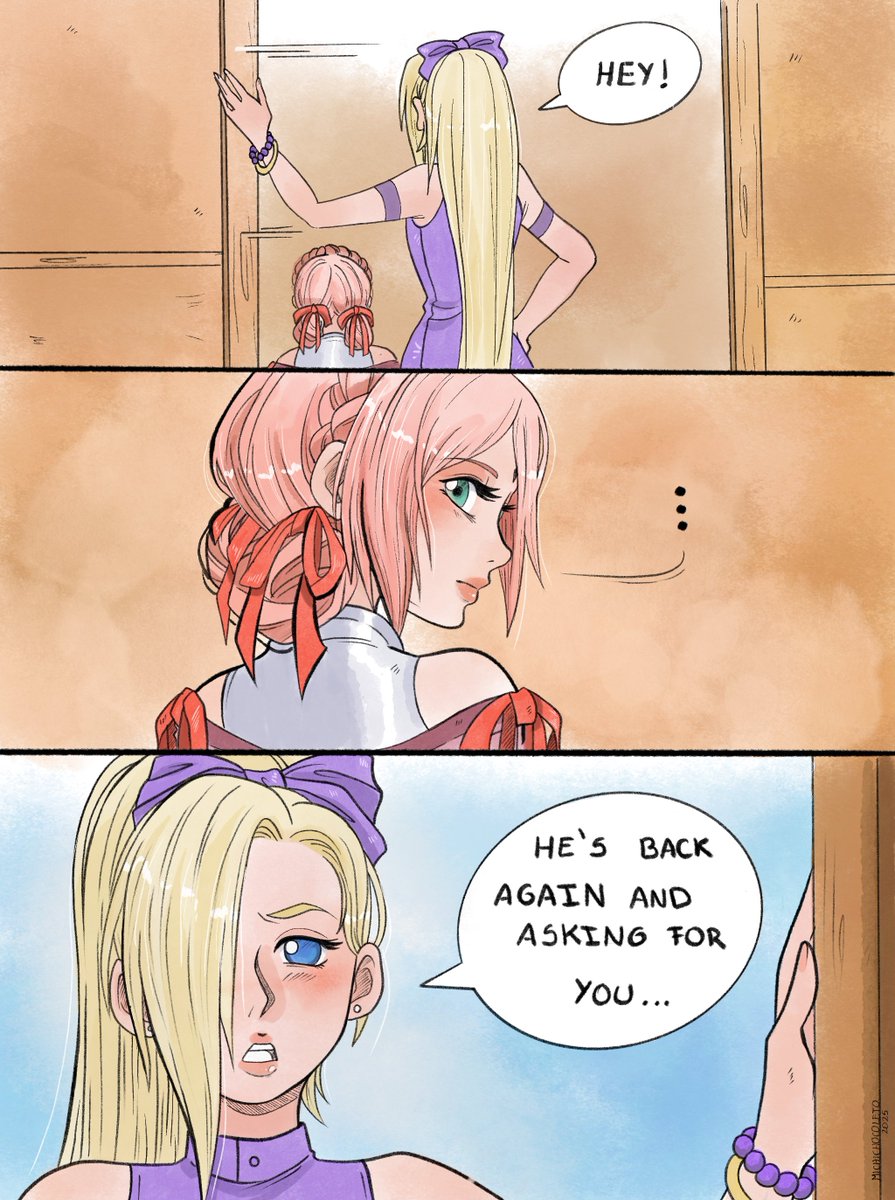 See you next time...Page 01, who is back anyway? 😚 will be posting next page soon...hopefully #Sasusaku  #michichocoleto