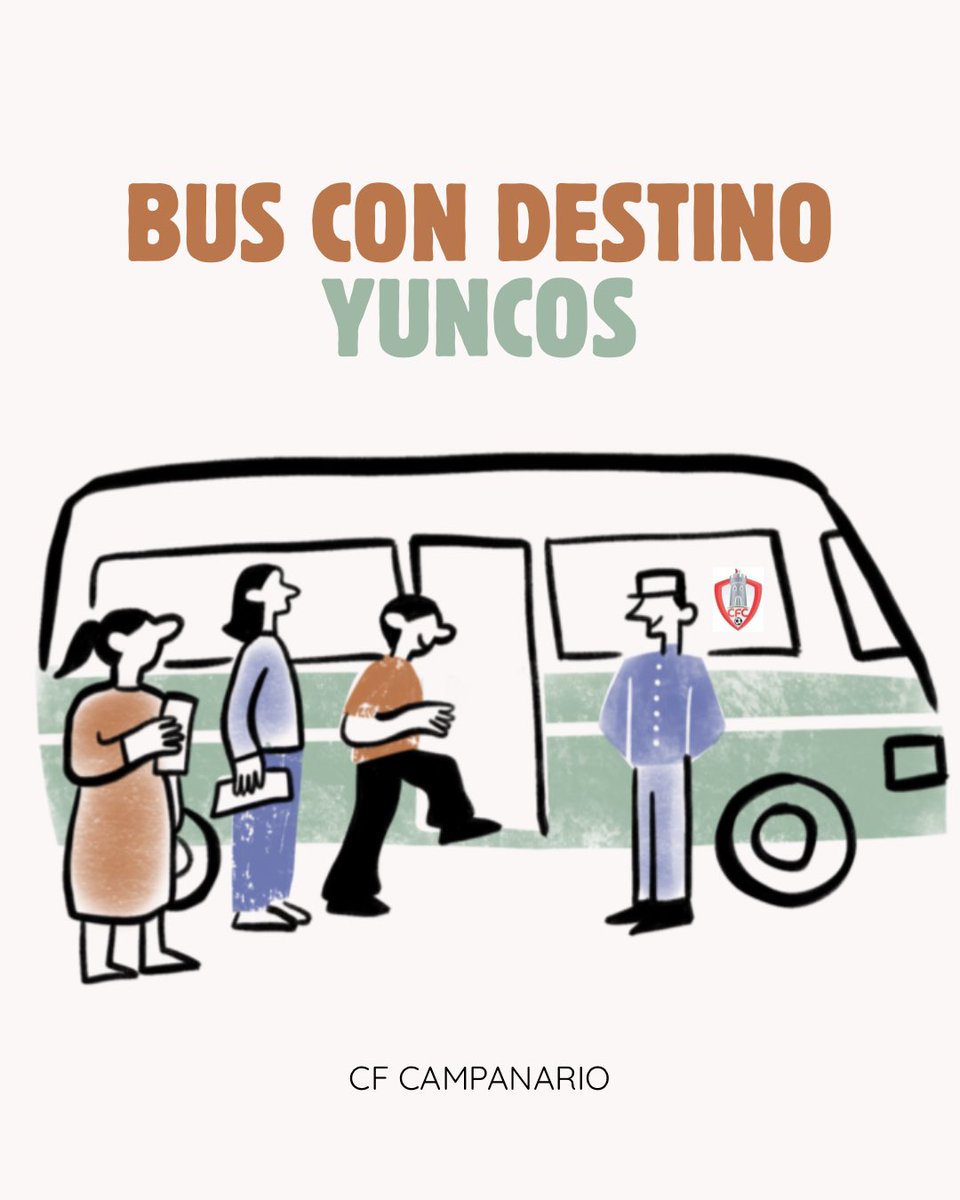 🚌 | BUS CON DESTINO YUNCOS 

El CF Campanario pondrá un bus para nuestra afición el próximo sábado, con motivo del partido de vuelta contra el CD Yuncos. 🔴⚪️

👉🏼 Precio: 20€ por persona (no incluye entrada al partido).
📍 Para apuntarse: en el Restaurante La Piscina.