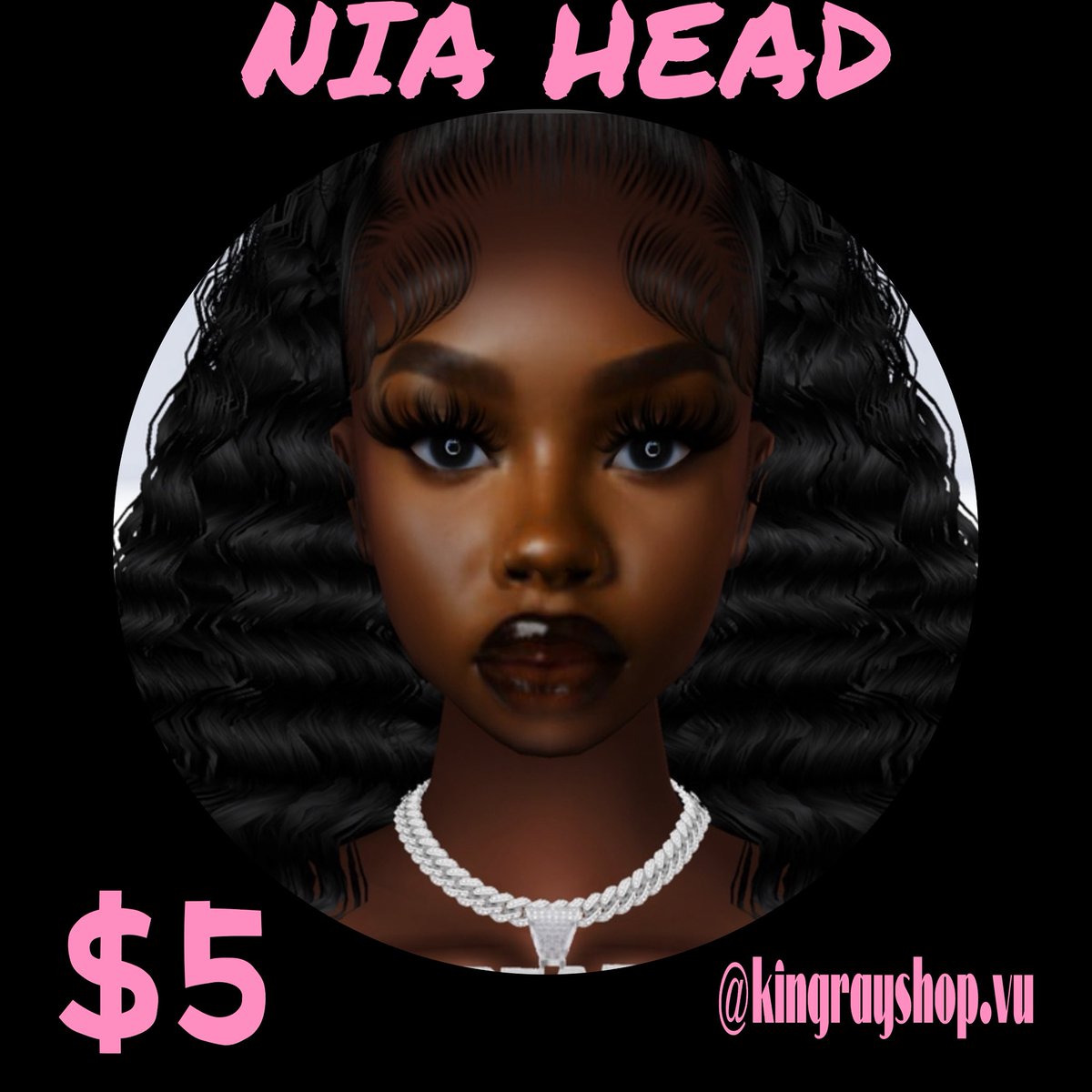 kingrayvu's tweet photo. 𝘿𝙢 𝙞𝙛 𝙞𝙣𝙩𝙚𝙧𝙚𝙨𝙩𝙚𝙙 𝙛𝙤𝙧 𝙖 𝙘𝙪𝙨𝙩𝙤𝙢 𝙢𝙚𝙨𝙝
#imvu #imvucustom #customhead https://t.co/4seT15P9q4