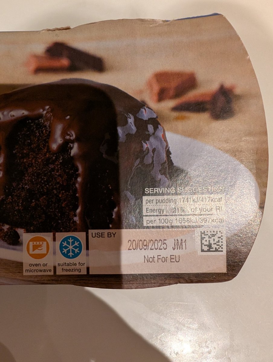 KatyeBailey's tweet photo. @marksandspencer I purchased some puddings on Friday and I've just looked at the date and they were 6 days past their sell by date when I purchased them! https://t.co/FC0Q1uzWPE