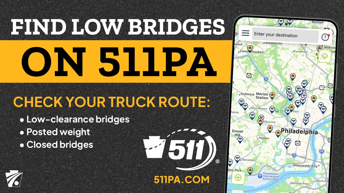 Drivers should know their personal/rented truck height – 511PA can help ...
