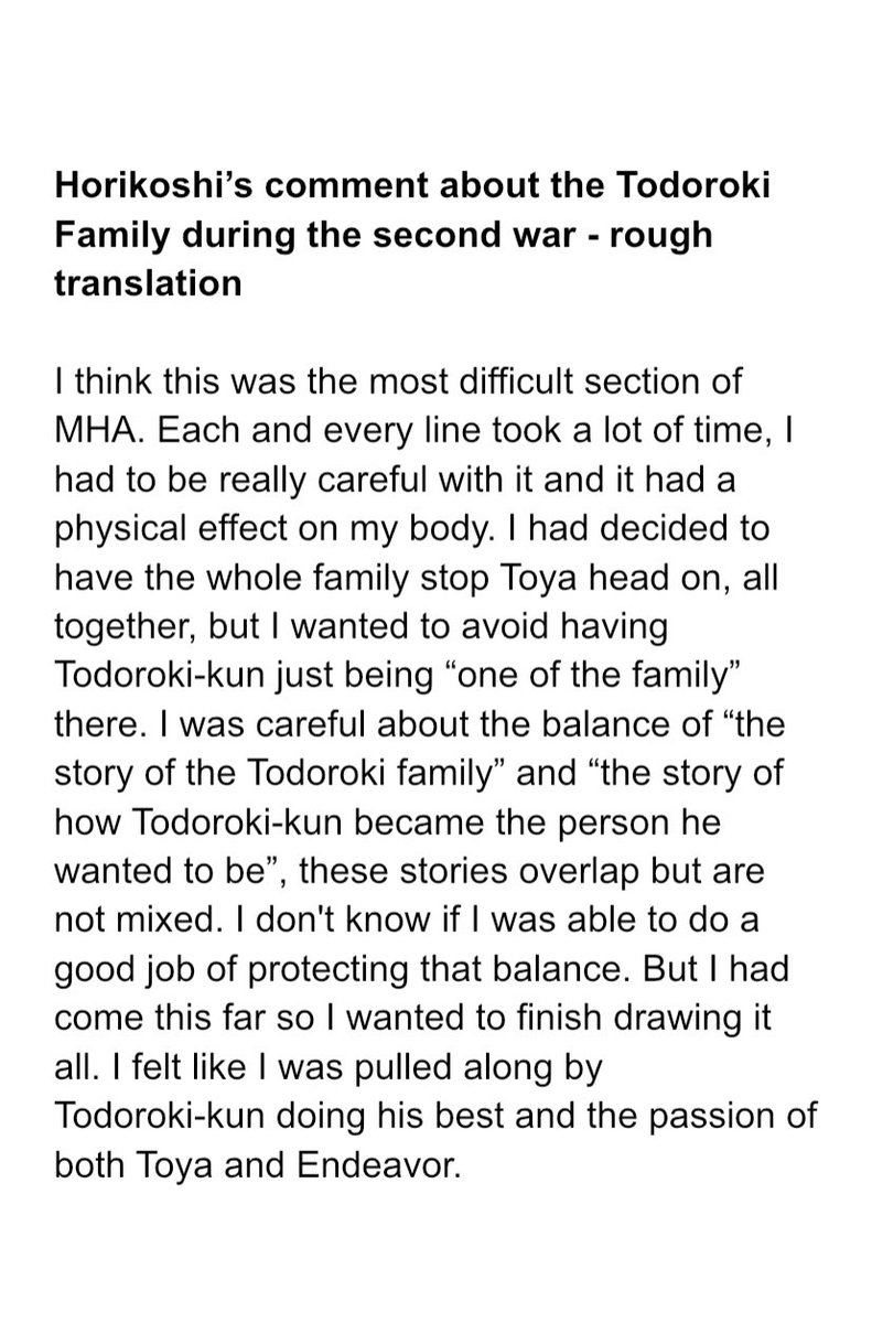 fantasyizuku's tweet image. it's crazy to me that people are still saying shouto's rising was about the whole family when horikoshi himself said it's about shouto becoming the reassuring hero he wants to be. he is not just part of the family but his own story. he saved touya, he is the family's hero