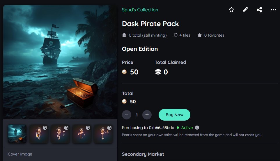 I just listed my Dead Army Skeleton Klub pirate themed statue pack on @Nifty_Island. Just in time for Halloween. Arrgh!! Thanks to <a href="/Mido_mo7a/">محمد Mido</a> for helping me out ❤️🙏