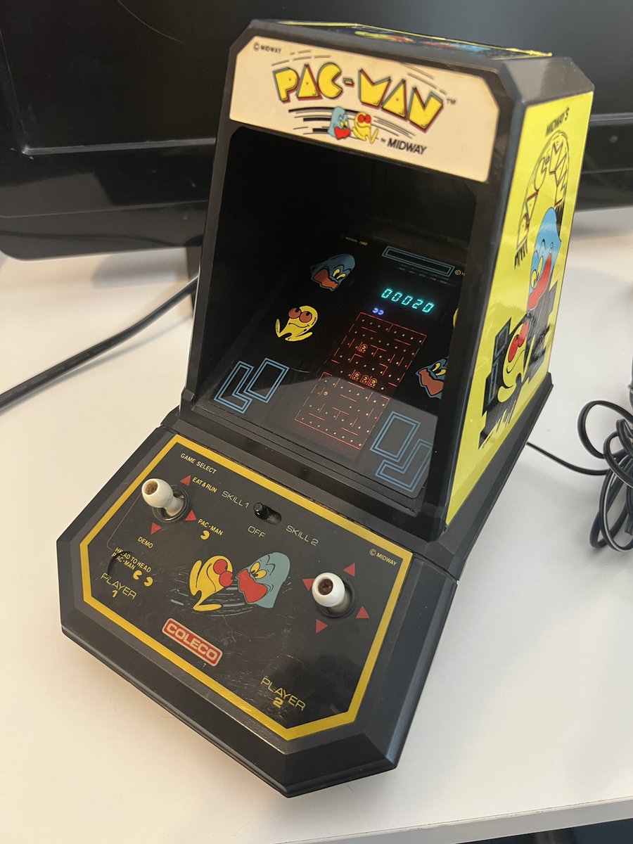FloppyDeepDive's tweet image. Snagged this Coleco Pac-Man mini-arcade in the wild today for $5.00 🕹️
Did you have one of these back in the day? Or was there another mini-arcade on your shelf? #RetroGaming #c64reposts #PacMan