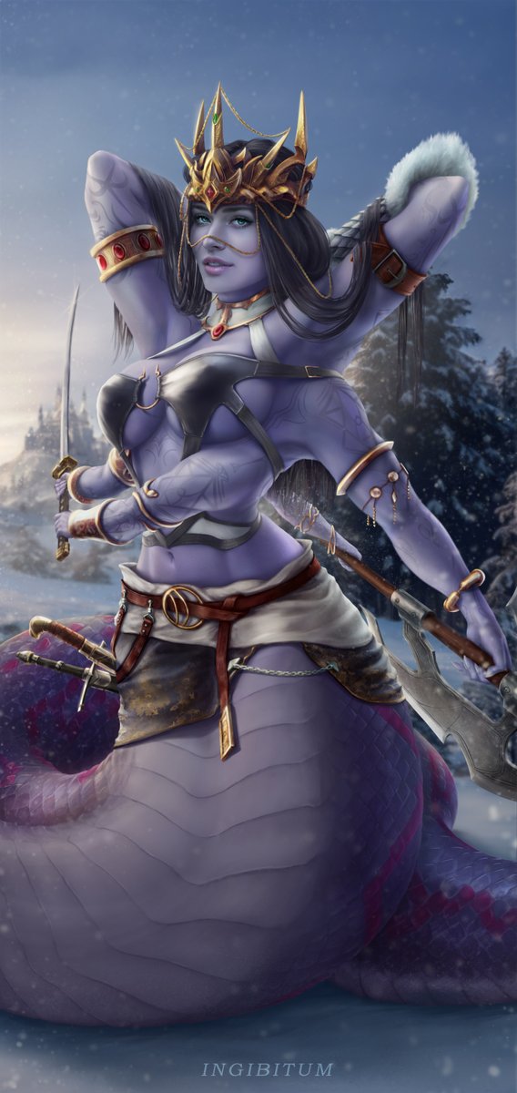 ingibitum's tweet photo. #art #nsfw #nsfwart #ingibitum 

⚔️Naga from Heroes of Might and Magic III⚔️

#Naga #homm3 #heroesofmightandmagic #homm #homm3fanart https://t.co/Rk19ftwM7G
