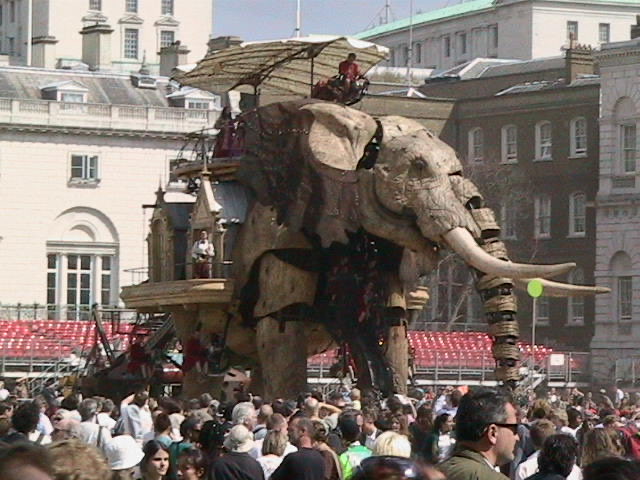 larkinmart's tweet photo. #AlphabetChallenge #weekMforMemories In May 2006 Royale De Luxe entranced the capital with their show The Sultan’s Elephant. For 4 days we followed the unfolding story around the streets and shared the greatest street theatre seen with thousands of folks that filled the streets https://t.co/chbYURDj2Q