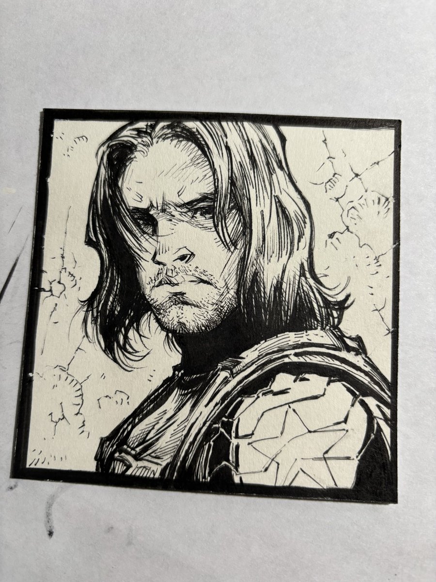 CinderNathan's tweet photo. A couple of random small drawings for a friend. #penart https://t.co/oBbRqpfGGs