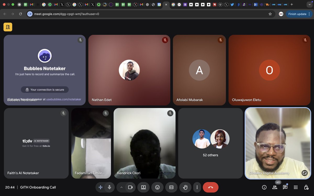 The GITH - GIDA Talents Hive onboarding call w/ our Founder <a href="/kevin_chibuoyim/">Kevin |Ezemmuo Blockchain</a> is ongoing!!

Excited to welcome these 70+ persons to this exclusive arena in the <a href="/Official_GIDA/">GIDA ™ - Ginakev Digital Academy</a> community.

Let’s build!!

We’ve got builders (UI/UX Designers, Graphics designers, Frontend Devs, Backend