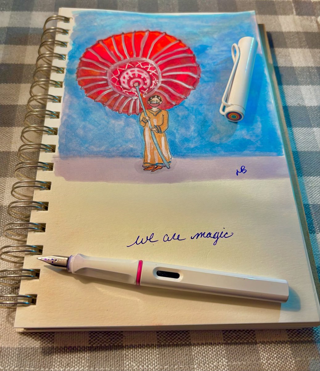 📷 by @artjournalgent: Don’t let your aim ever stray ☂️ 

That Lamy though... penchalet.com/category.aspx?…

#illustration #mixedmedia #fountainpens #penchalet #lamysafari