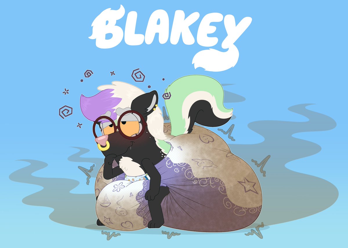 Simple Bluey YCH done for the very wonderful <a href="/BigPaddedSkunk/">bigpaddedskunk.bsky.social</a> !~