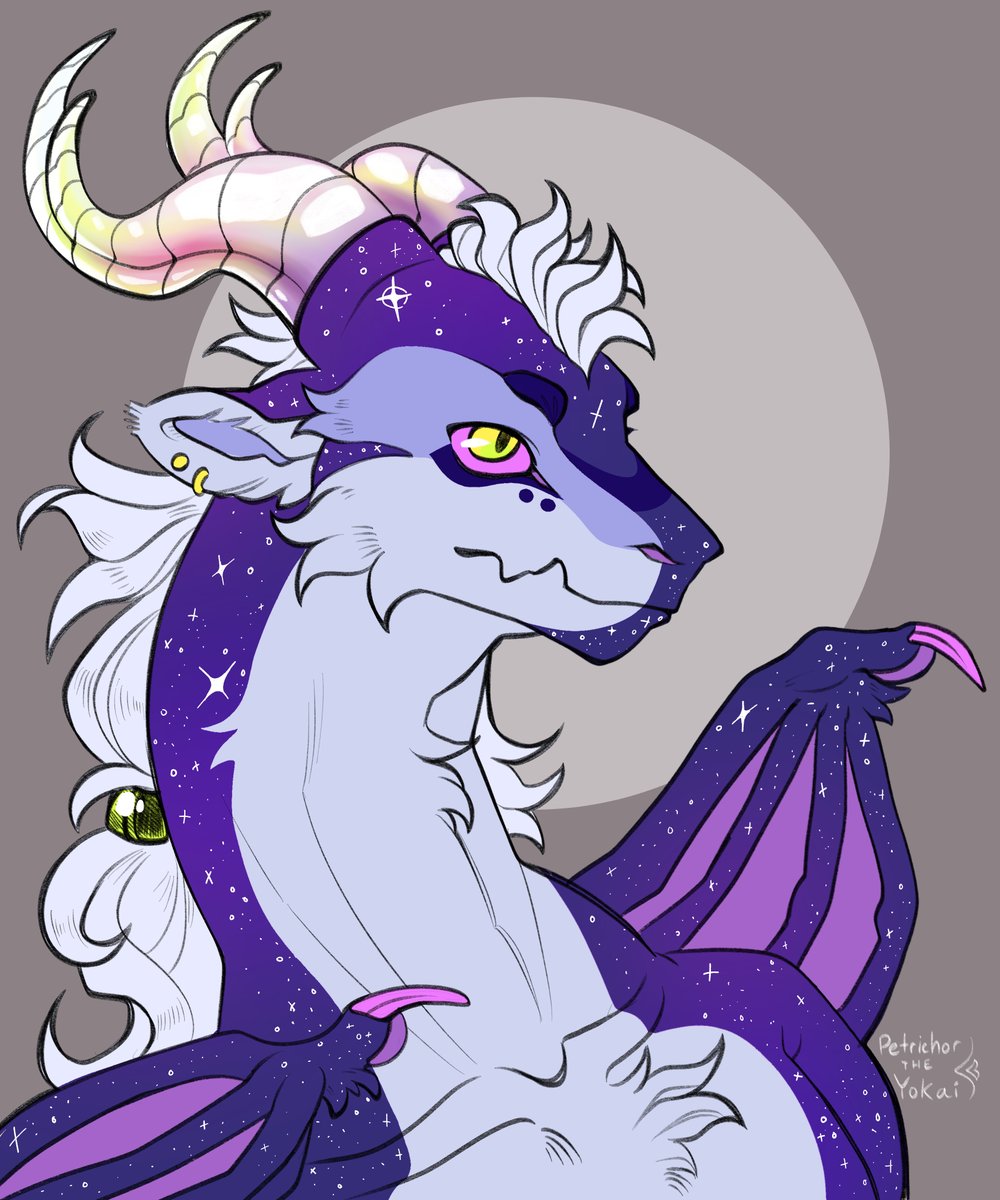 petrichor_yokai's tweet image. bet you guys werent expecting this color palette #furry #dragon