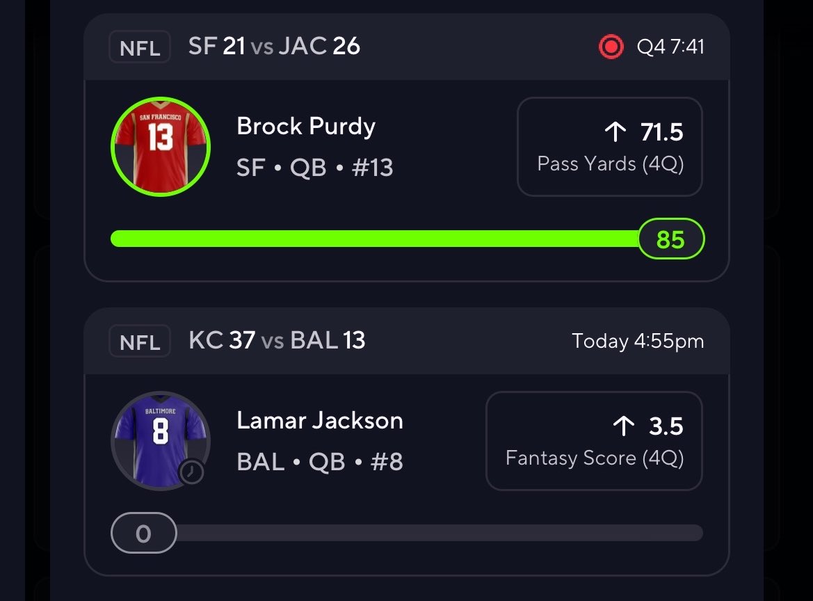 PotdPrizepicks's tweet photo. Gotta hate injuries🤕

Hope is all well with Lamar but refund this slip https://t.co/uABtx65DQP