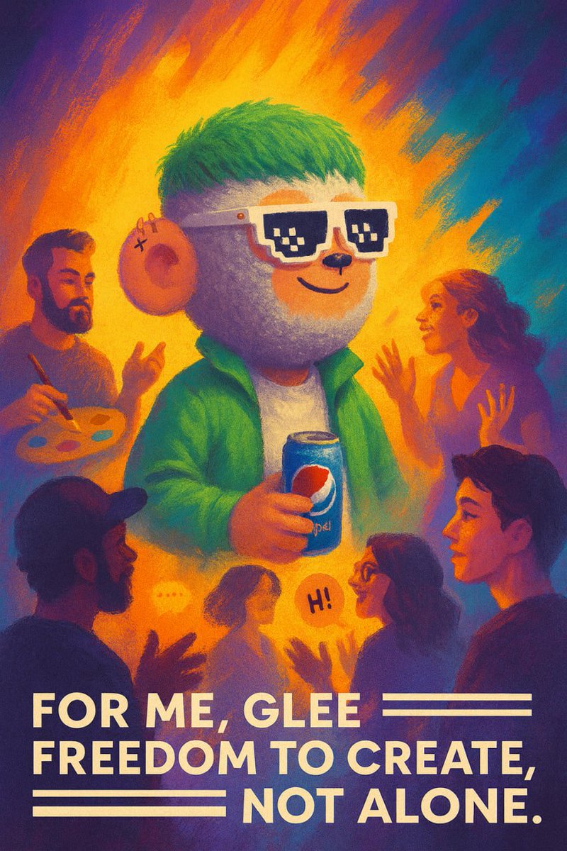 ILovePeps1's tweet photo. @gleeculture 🧵6/7
For me, Glee means finally not being alone anymore.

It’s about taking creativity out of the shadows -
no longer just a side hobby,
but a way of living, breathing, and connecting.

That’s why I’m here. 💜 https://t.co/248ATa3ERN