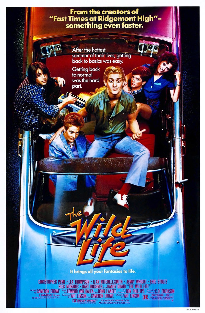 FilmNewsNos's tweet photo. 🎬MOVIE HISTORY: 41 years ago today, September 28, 1984, the movie ‘The Wild Life’ opened in theaters!
#ChrisPenn #EricStoltz #JennyWright #LeaThompson #IlanMitchellSmith #BrinBerliner #RickMoranis #HartBochner #SusanBlackstone #JackKehoe #RandyQuaid #DeanDevlin #NancyWilson https://t.co/CpIKusH3db