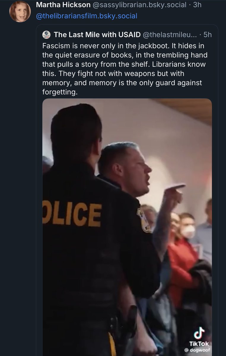 SexHarassed's tweet image. School librarians following the lead of American Library Association make it standard practice to call school parents “fascists” if those parents oppose the indoctrination and s•xualization of school children using taxpayer resources.

Hence the movie “The Librarians.”

AASL25