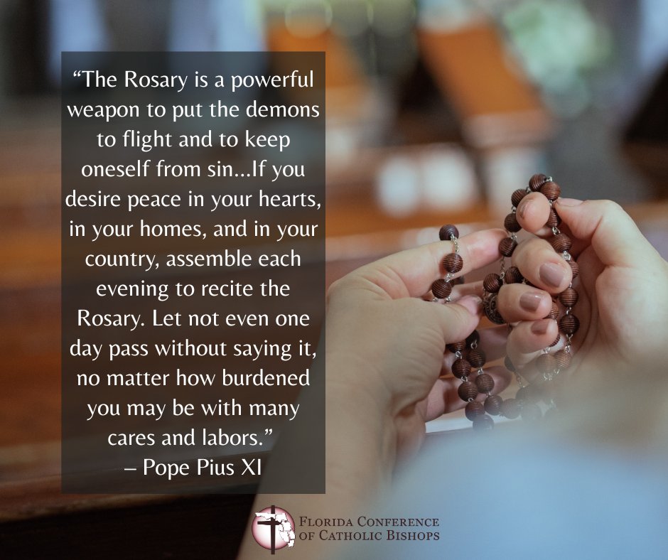 October 7 is the feast of the Most Holy Rosary, which commemorates the victory at the Battle of Lepanto in 1571, attributed to the intercession of the Blessed Virgin Mary through the Rosary.

Pope Leo XIV has called on all the faithful to pray the Rosary every day in the month of