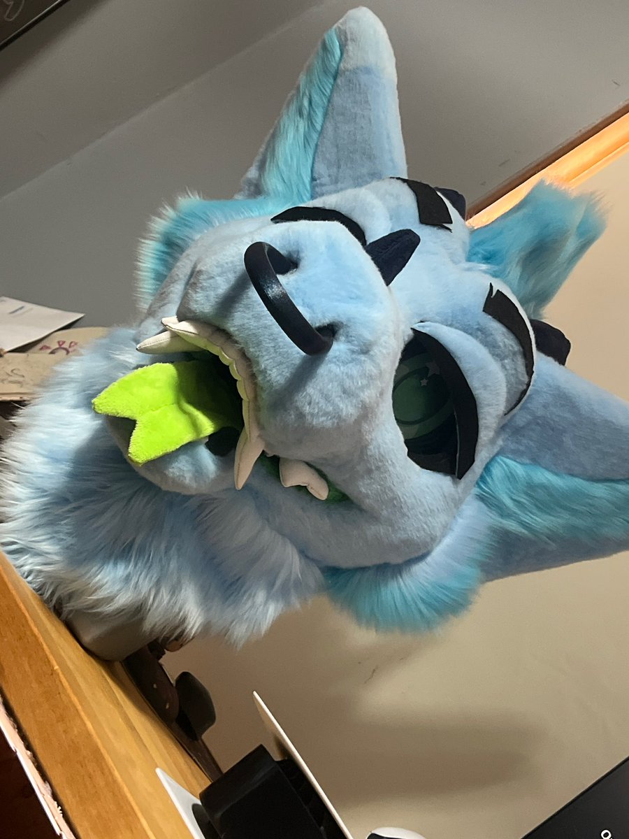 Killjoy (Commissions OPEN) ➡️ TFF (@killjoy0208) on Twitter photo Fursuit head commission complete Fursuit head commission complete