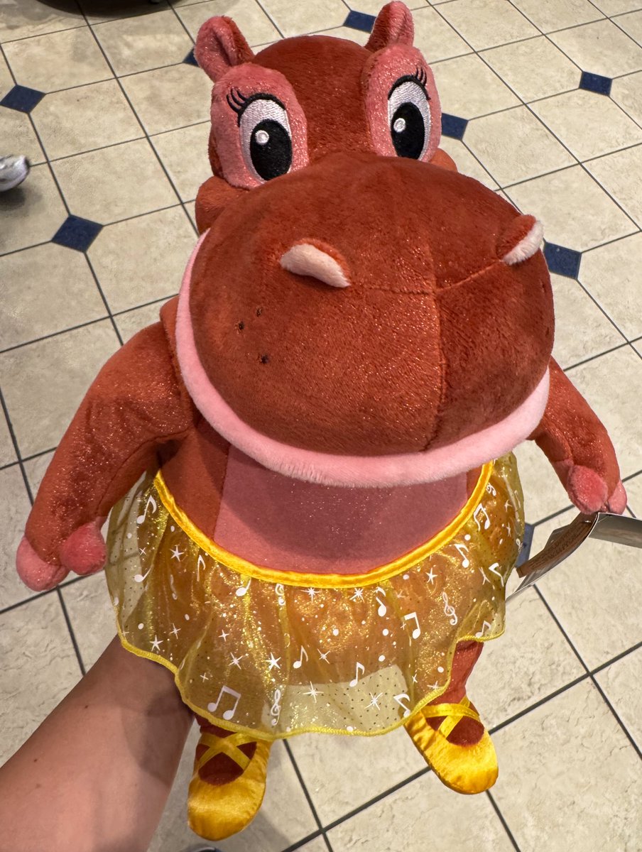 FiBelleFi's tweet photo. She is beauty, she is grace, she is a plush Hyacinth Hippo, in advance of the 85th anniversary of Fantasia on November 13. https://t.co/9eWWo2yObx