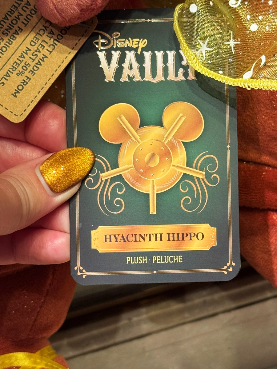 FiBelleFi's tweet photo. She is beauty, she is grace, she is a plush Hyacinth Hippo, in advance of the 85th anniversary of Fantasia on November 13. https://t.co/9eWWo2yObx