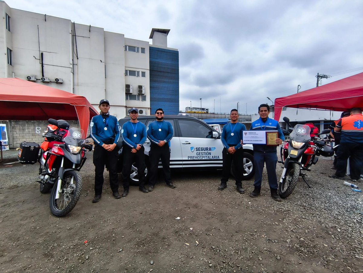 segura_ep's tweet photo. 🧵

1️⃣ El Equipo de Paramédicos VIR de #SeguraEP alcanzó el 2.º lugar en el Primer Rally Prehospitalario, organizado por el @ITBolivariano

Este certamen puso a prueba a los participantes en simulacros de emergencias reales. ⤵️ https://t.co/L1xCdGKCq4