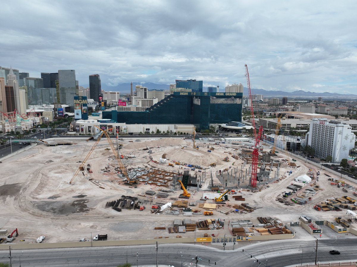 Update on the Tropicana site from the air this morning with the drone.

Zoom in for a better look!