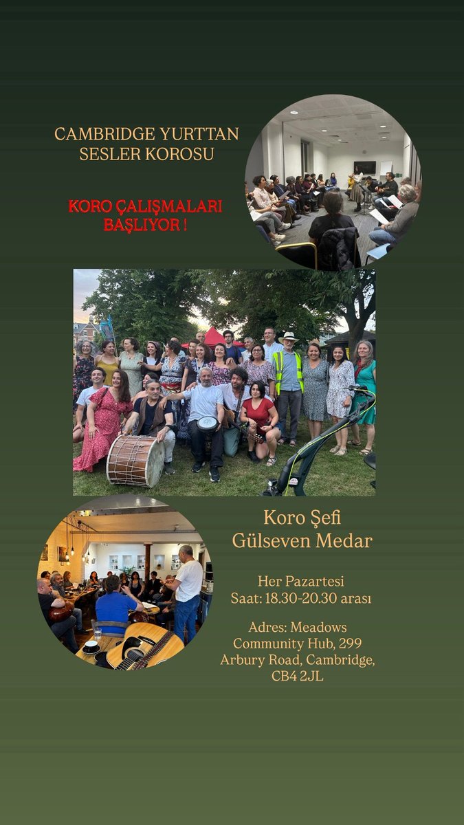cmbrdg's tweet photo. Cambridge Yurttan sesler korosu, yeni dönem kayıtları başladı.. https://t.co/jkW46EyCzj