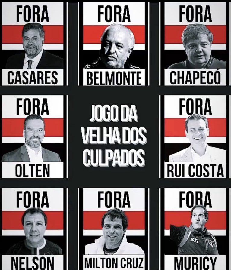 TwwiterRenato's tweet photo. @SaoPauloFC #ForaCasares #ForaBelmonte #ForaChapeco https://t.co/f4XjHljYto