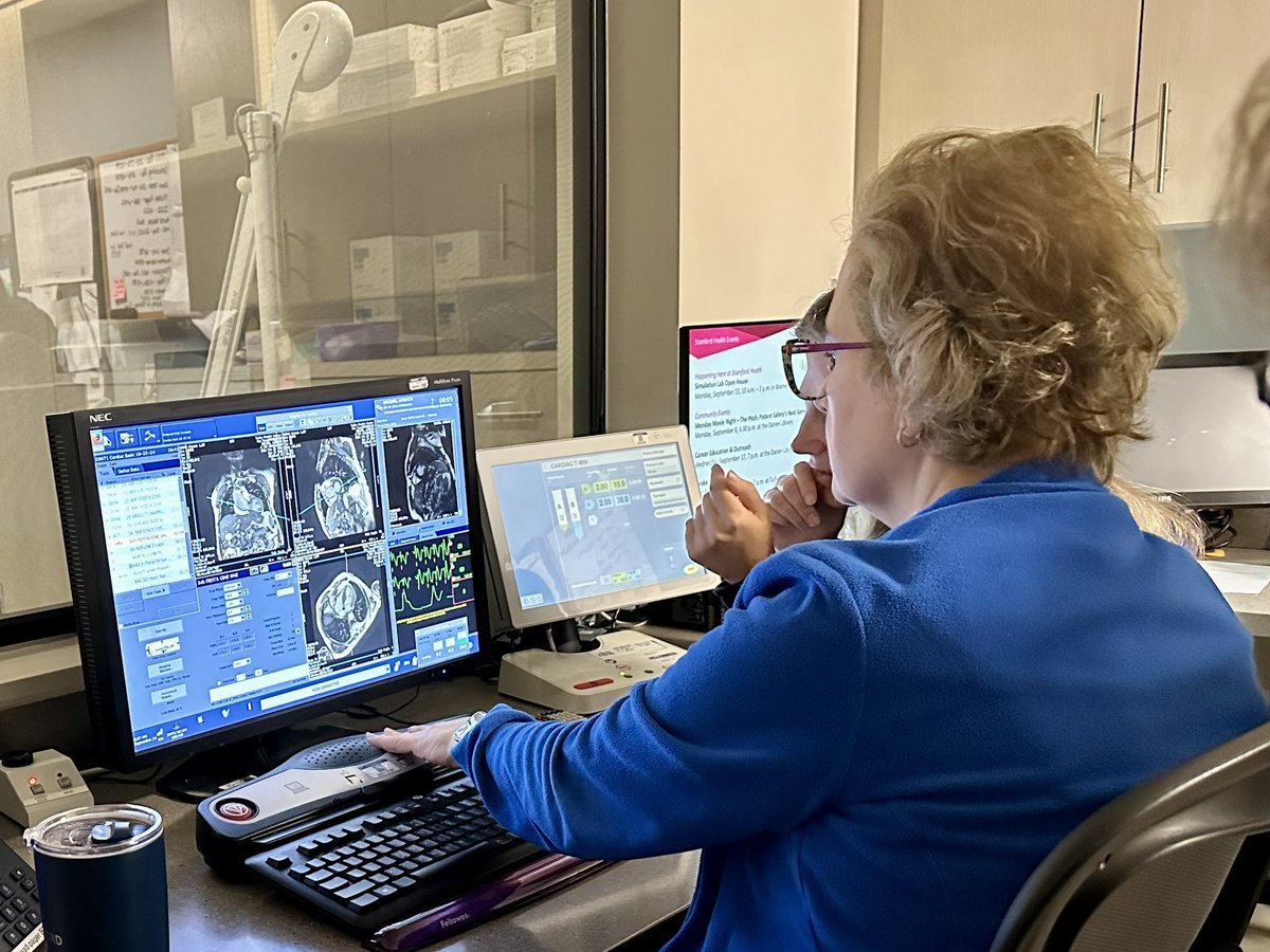 KoulovaAnna's tweet photo. This past week marks a big milestone for our CMR program. We rolled out 4d flow sequences to enhance our protocols for valvular heart disease and aortopathy. Grateful for our amazing interdisciplinary team and for the support from @StamfordHosp. @SCMR #whycmr @theCT_ACC https://t.co/owwKvvMmN8