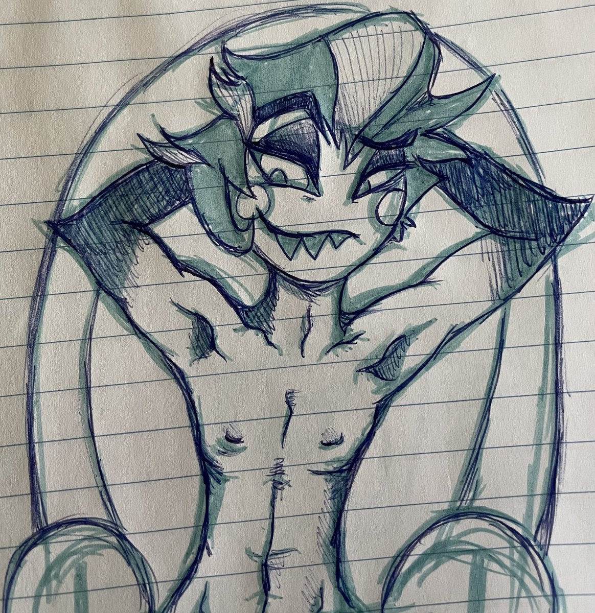 mcMeowMix's tweet photo. Day 1: First time (of me drawing Luci 😭)
#TopDaddyLuciferWeek #HazbinHotelLucifer #HazbinHotel https://t.co/nvMkj5bQJE