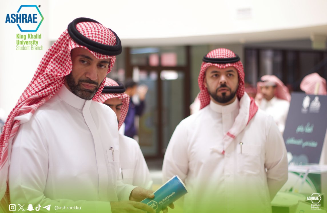 ASHRAE_ABHA's tweet photo. 📍أقامت كلية الهندسة يوم الأحد 21 سبتمبر 2025م 
معرض الكيانات الطلابية برعاية سعادة العميد @SaeedAlqadhi وبحضور وكلاء الكلية ورؤساء الأقسام.
شهد المعرض مشاركة الأندية والجمعيات الهندسية
حيث برز جناح جمعية ASHRAE كأحد الجمعيات الهندسية الرائدة .
@ashraenews https://t.co/Q1rLCabdDH