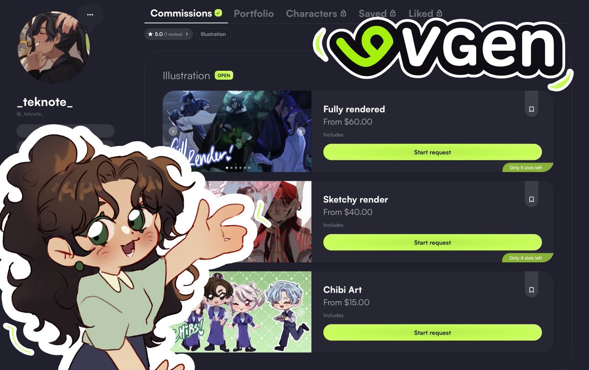 _teknote_'s tweet image. I finally made an official post for my VGen page!! 

••• A reminder that i do have VGen cms open id anyone is interested! Ill appreciate any share/ support on this post😔🫶!
vgen.co/_teknote_

#VGenComm #Vgen