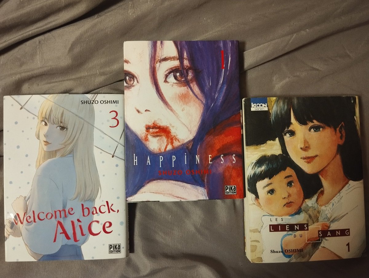 mxbegi's tweet image. acquisition du tome 3 de Welcome Back Alice (y'avait pas le tome 1 malheureusement), je l'aurais un jour ma collection complète de tous les tomes de toutes les œuvres de Shūzō Oshimi 🙏🏻