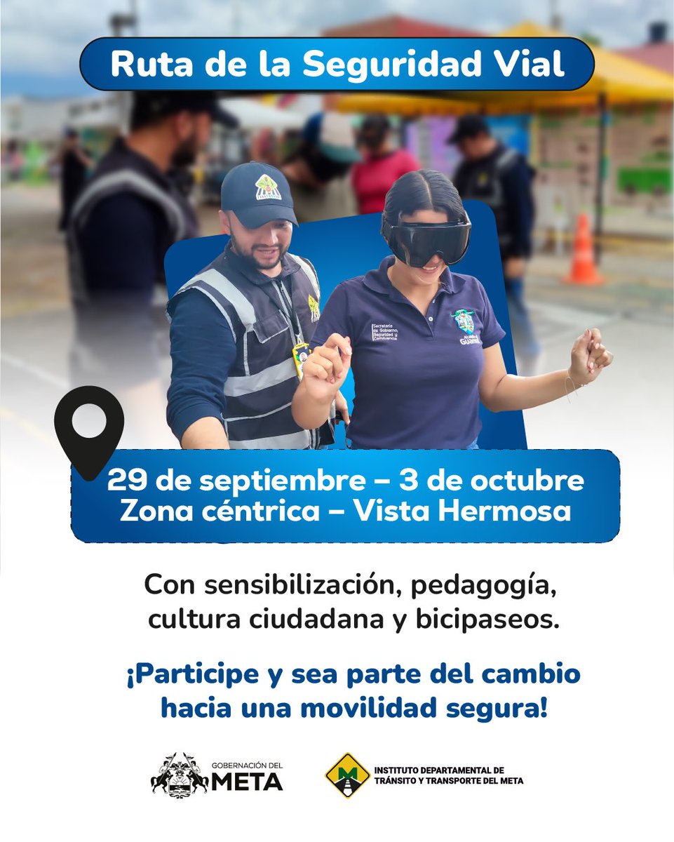 🛣️Vista Hermosa se suma a la Ruta de la Seguridad Vial. ¡Prevención y respeto en la vía para salvar vidas! 🚗