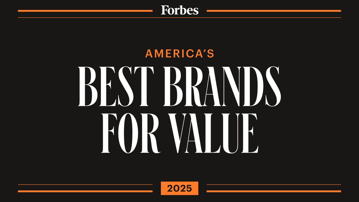 Forbes's tweet image. Introducing Forbes’ first-ever Best Brands for Value list: bit.ly/4gHLjxv