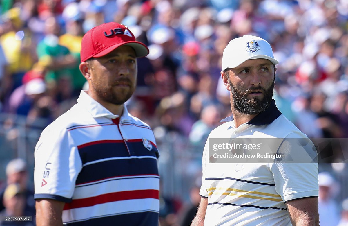 XANDER SCHAUFFELE DEFEATS JON RAHM 4&amp;3 IN SUNDAY SINGLES AT THE 2025 RYDER CUP. 🇺🇸🇺🇸🇺🇸

Had control of this match nearly the entire way. Played solid, especially on the back nine. He takes out one of Europe's best players at Bethpage Black.

USA is still alive. Keep fighting.