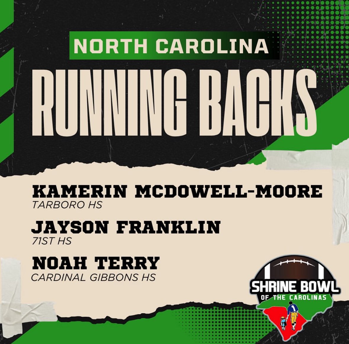 Blessed to be Selected to play in the North Carolina Vs. South Carolina shrine bowl! <a href="/DrStevenWright/">Steven Wright</a> <a href="/CoachDrew__/">Nick Drew</a> 
<a href="/DrewDudzik/">Drew Dudzik</a> <a href="/CoachColtonKorn/">Colton Korn</a> <a href="/Coach_TLucas/">Tony Lucas</a> <a href="/A_B_Williams26/">Coach Tone</a> 
<a href="/GWUCoachPinnix/">Darius Pinnix Jr</a> <a href="/NKostarelos/">Nik Kostarelos</a> 
<a href="/ethan_fame/">Ethan Fame</a>