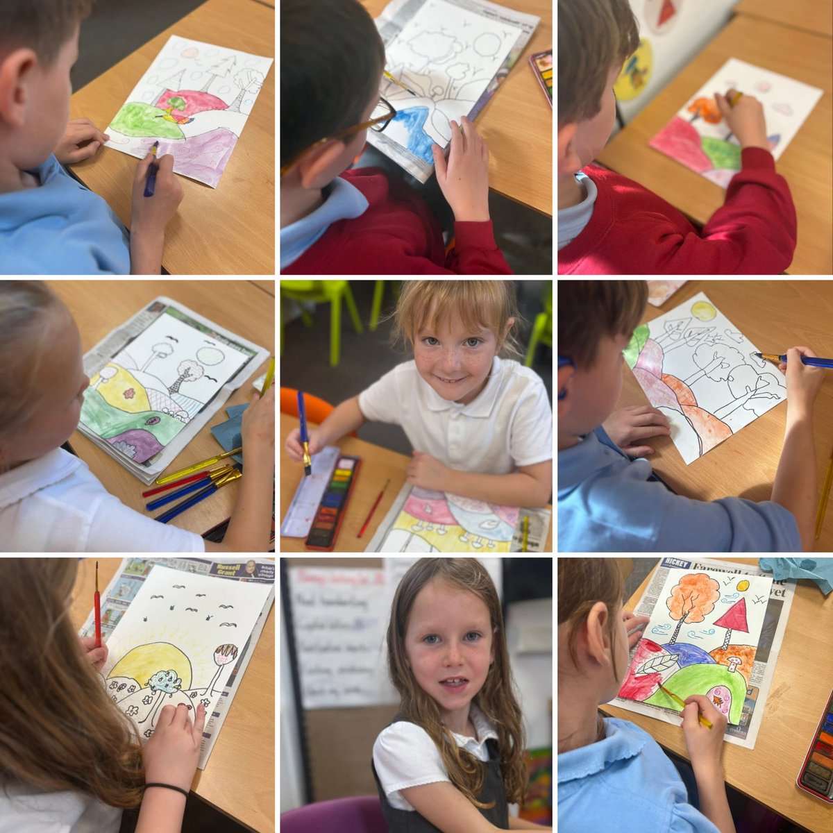 🖌️✨ Here’s a sneak peek at some of the other Year 4 artwork still in progress ahead of the Eastern Young Farmers Craft &amp; Produce Show. 

They’re already looking fantastic — and the finished pieces are going to be amazing! 

👏🎨