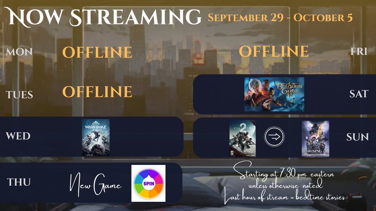 DGuardian75063's tweet photo. It's another Sunday, which means we have a new schedule. My observation = having FT gigs aside from streaming makes it really hard to abide by the "rules for streaming" advice everyone offers. My hope = you willl ❤️ me anyway. 

#vtubers #twitchstreamer #newgamer https://t.co/BWdgzpDDlp
