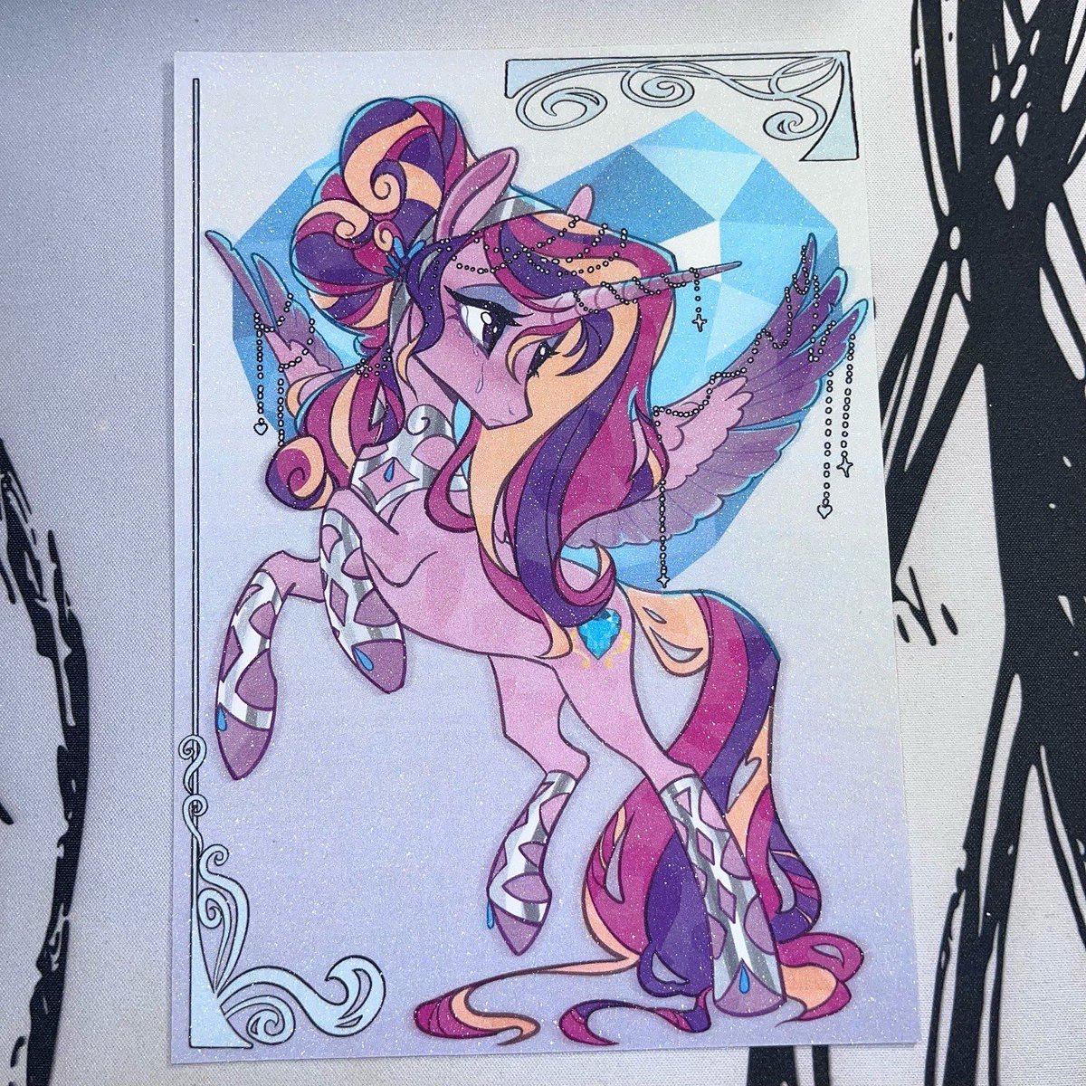 peachmichea's tweet photo. Empress of the Crystal Empire, princess of love. #mlp https://t.co/QtWUsg7e5P