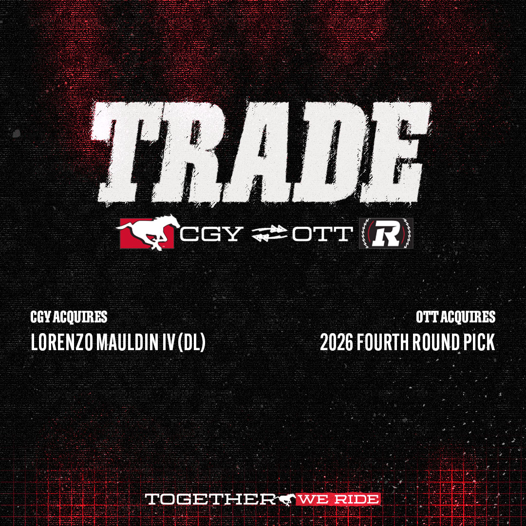LOZO ‼️

We have acquired all-star 🇺🇸 DL Lorenzo Mauldin IV in a trade with the Ottawa Redblacks in exchange for a fourth-round selection in the 2026 CFL draft.

🗞️ stampeders.com/2025/09/28/sta…

<a href="/AGLC/">AGLC</a> | #GameSense