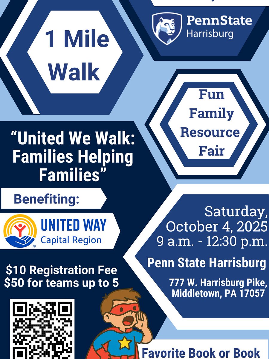 The weather looks great for the event! Join us Saturday, October 4th from 9am-12:30pm for a free family resource fair and at 10am for the walk. Use the link to register for the walk. p2p.onecause.com/familywalk/home