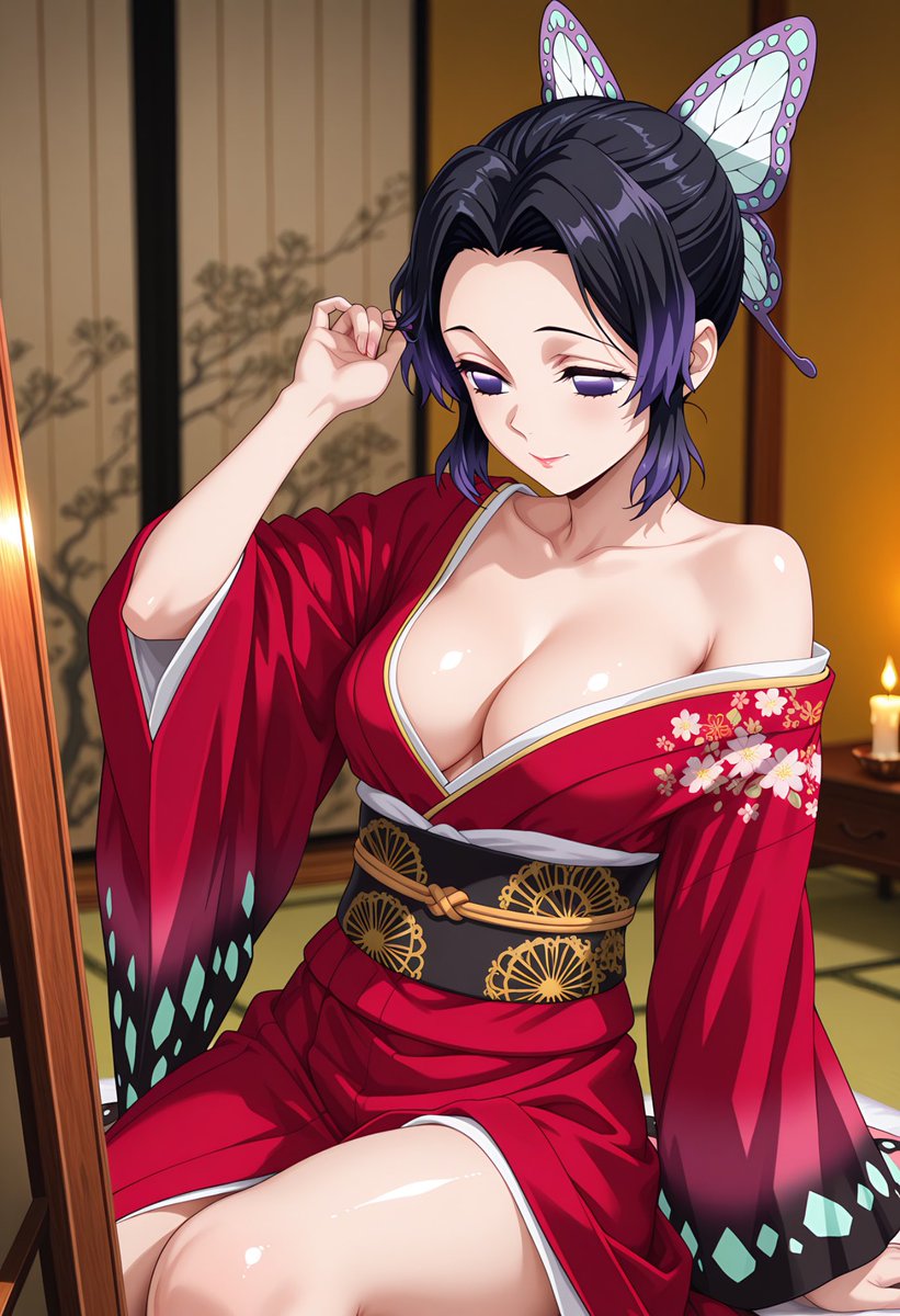 FeelFree2Play's tweet photo. An elegant end to an elegant week. We hope you had as much fun as we did. See you tomorrow. The last thing you see from us this week is #Shinobu from #DemonSlayer in adorable red. You're welcome. Good night https://t.co/hD32MN2eS1