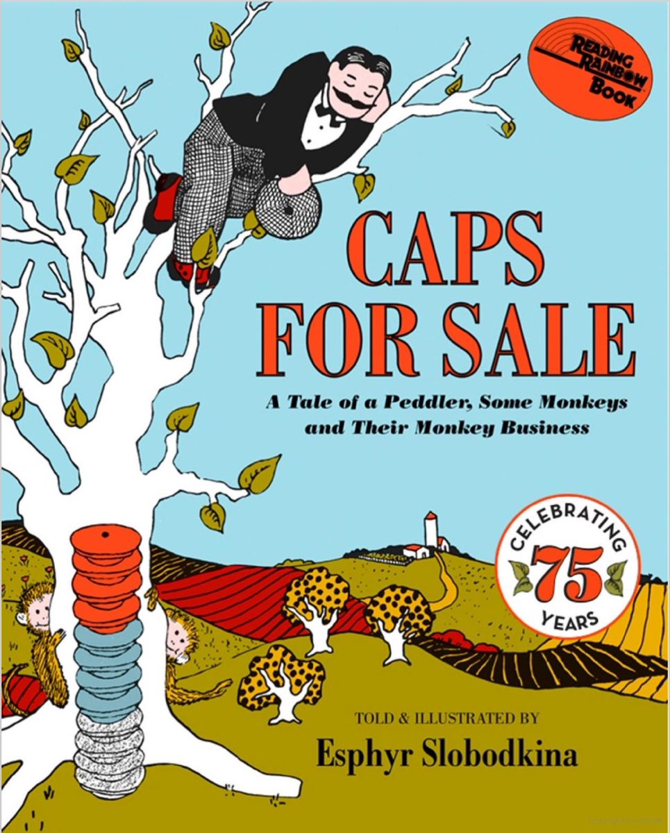 atobmos's tweet photo. Now reading: Caps for sale https://t.co/mosgAdAXde