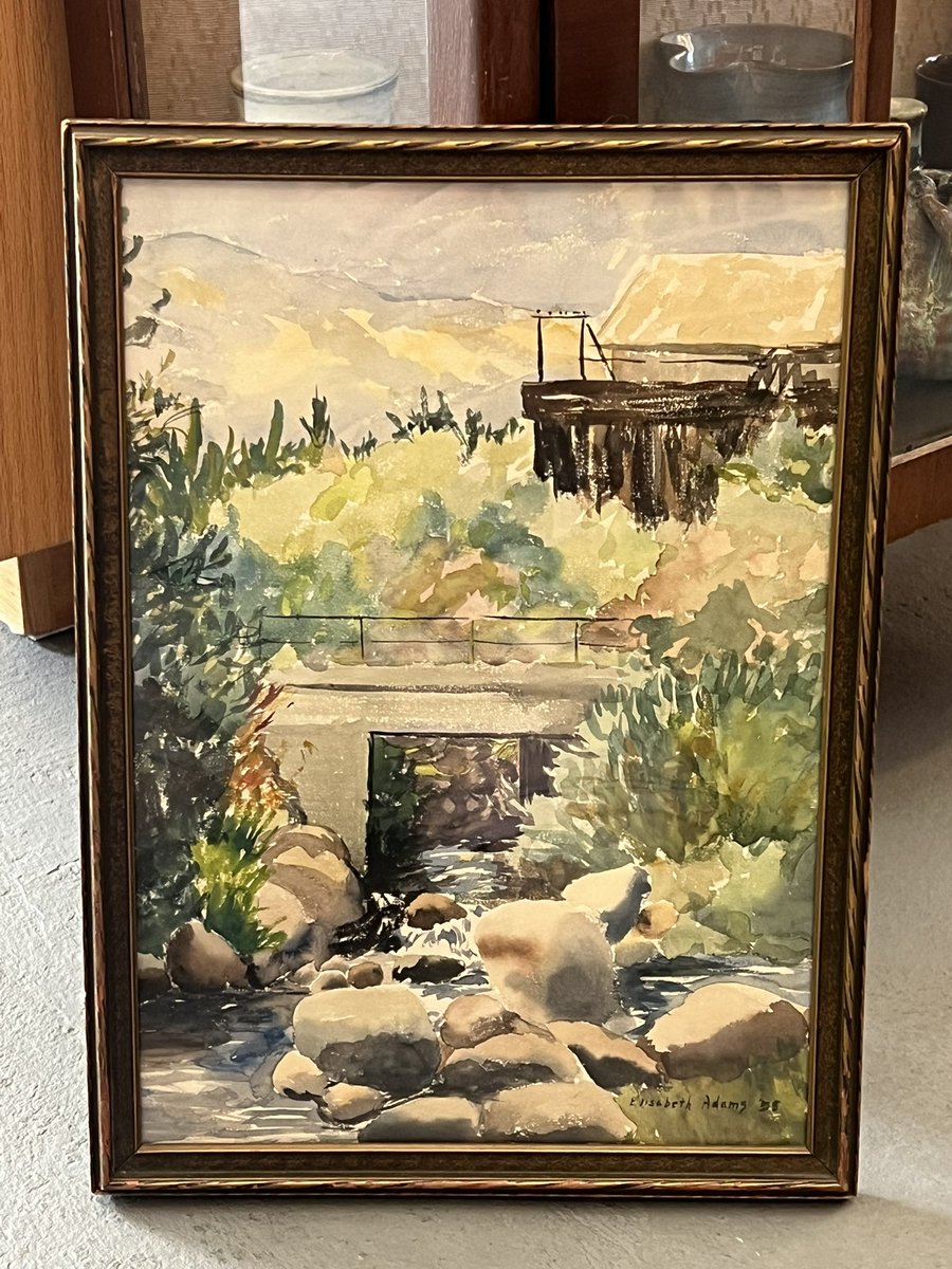 CharlieBGallery's tweet photo. Original 1958 watercolor by Elisabeth Adams from the Robert McFadden Collection now available at:

Charlie B Gallery &amp; VCAM
114 W Telegraph St
Carson City, Nevada
USA

11-6 Wed-Sat 11-3 Sun
775-575-7333

#bobmcfadden
#nvart
#forsale https://t.co/tLoIaD0Cee