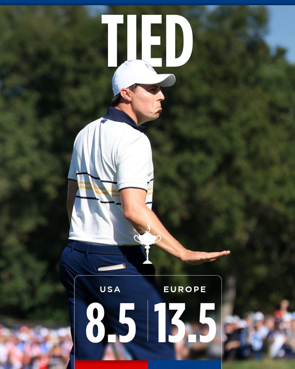 We're half a point away from retaining the Ryder Cup 💪

#TeamEurope | #OurTimeOurPlace