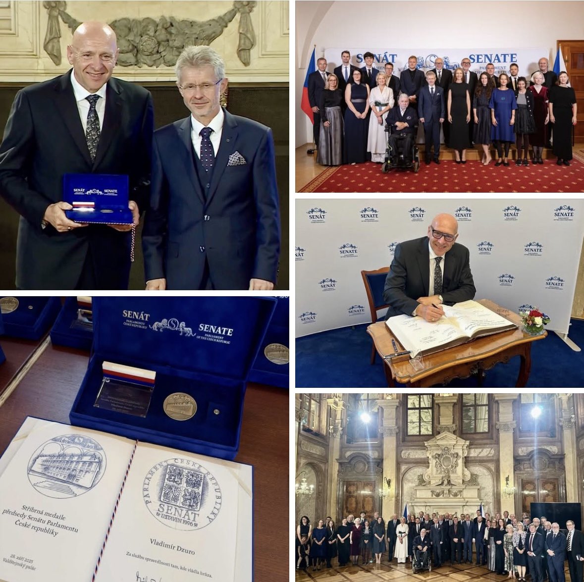 S velkou pokorou jsem dnes prijal Stribrnou medaili Predsedy Senatu Parlamentu Ceske republiky! ❤️🤩🇨🇿

youtu.be/idHXW1r890s?si…
