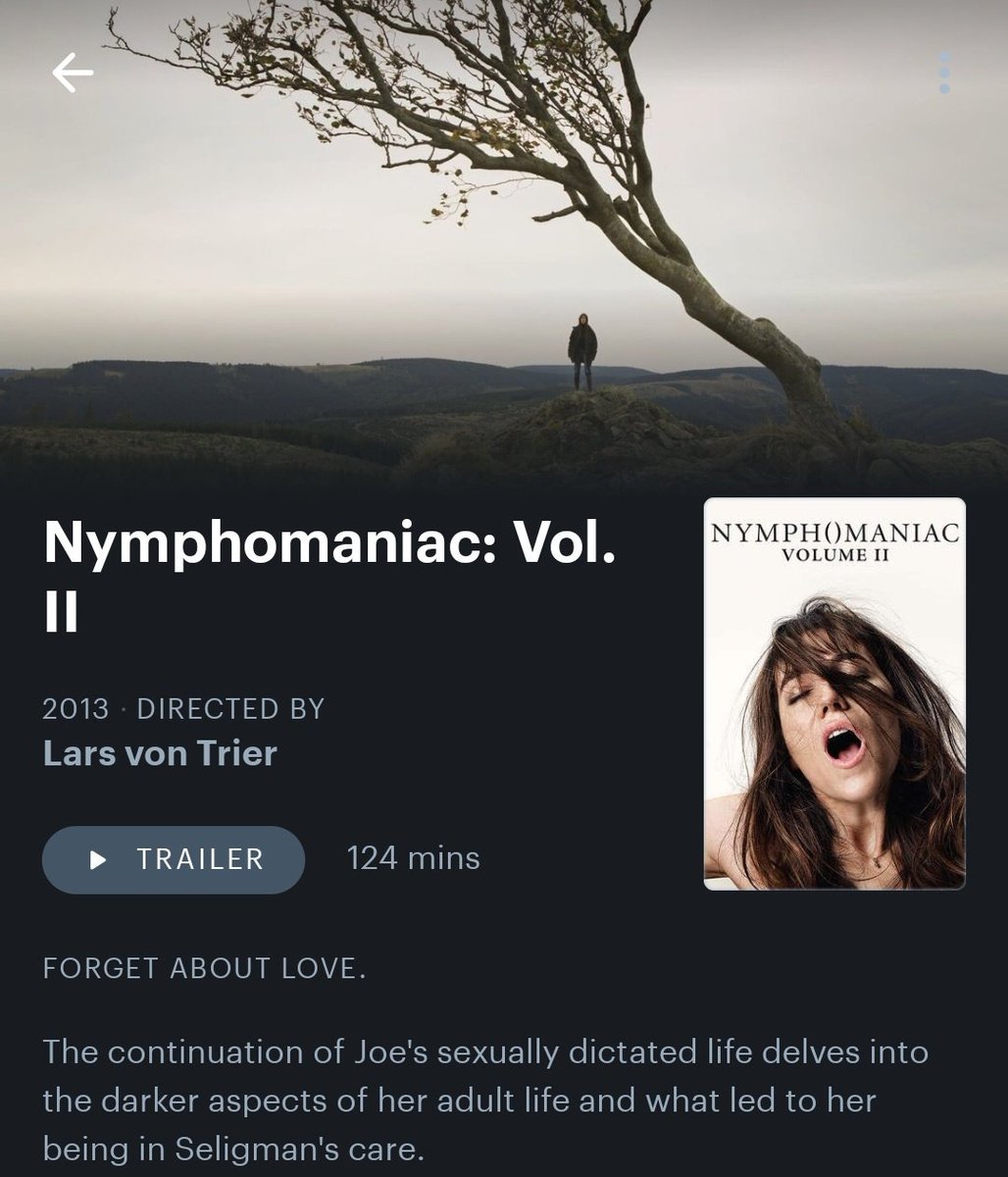 Gente recomendo DEMAISSS Nymphomaniac vocês vao adorar esse filme