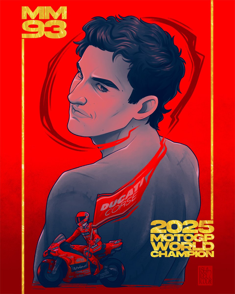 2010, 2012, 2013, 2014, 2016, 2017, 2018, 2019, 2025 🏆🐜 Marc Márquez, more than a rider.
#MoreThanANumber